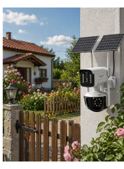 Güneş Enerjili Arsa Kamerası 4g Sım Kartlı Gece Görüşlü Solar Kamera