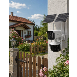 Güneş Enerjili Arsa Kamerası 4g Sım Kartlı Gece Görüşlü Solar Kamera