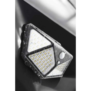 Güneş Enerjili Bahçe Aydınlatma Lambası Solar 100 Led Lamba