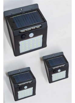 Güneş Enerjili Bahçe Lambası Solar Gece Aydınlatma Sensörlü Lamba