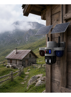 Güneş Enerjili Çiftlik Kamerası 3 Lensli 9mp Solar Kamera 2 Yıl Garantili