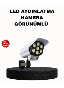 Güneş Enerjili Güvenlik Işığı Dış Mekan 5 Eksen Ayarlı Ve Pır Hareket Sensörlü