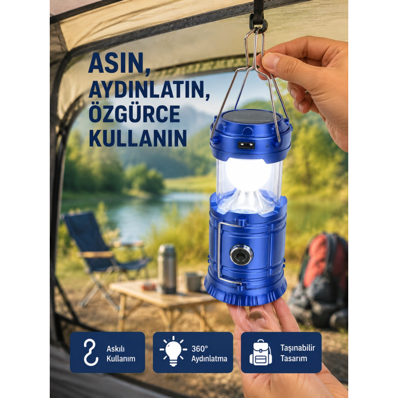 Güneş Enerjili Katlanabilir Kızaklı Kamp Feneri – Usb Şarjlı, Çok Yönlü Ve Dayanıklı Tasarım Güneş Enerjili Katlanabilir Kızaklı Kamp Feneri – Usb Şarjlı, Çok Yönlü Ve Dayanıklı Tasarım