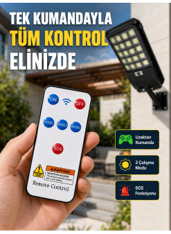 Güneş Enerjili Led Duvar Ve Direk Lambası Suya Dayanıklı Akıllı Aydınlatma