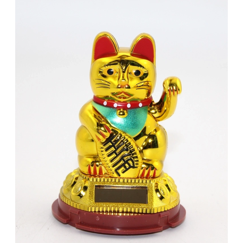 Güneş Enerjili Pati Salayan Şans Kedisi ( Maneki Neko ) Alk2931 Güneş Enerjili Pati Salayan Şans Kedisi ( Maneki Neko ) Alk2931