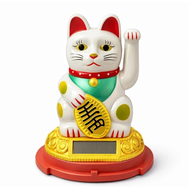 Güneş Enerjili Sallanan Şans Kedisi - Maneki Neko Alk4520 Güneş Enerjili Sallanan Şans Kedisi - Maneki Neko Alk4520