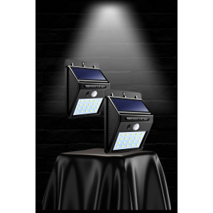 Güneş Enerjili Sensörlü Duvar Lambası Bahçe Lamba Suya Dayanıklı Bahçe Aydınlatma