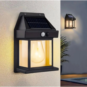 Güneş Enerjili Solar Duvar Lambası Rustik Ampul-gün Işığı Mz-800