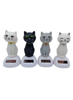 Güneş Enerjili Solar Sallanan Kedi