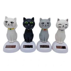 Güneş Enerjili Solar Sallanan Kedi