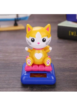 Güneş Enerjili Solar Sallanan Kedi