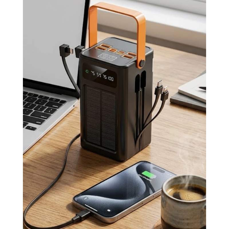 Güneş Enerjili Taşınabilir Powerbank Yüksek Kapasiteli Hızlı Şarj Özellikli Güneş Enerjili Taşınabilir Powerbank Yüksek Kapasiteli Hızlı Şarj Özellikli