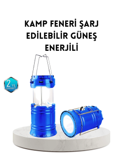 Güneş Enerjisiyle Çalışan Kamp Feneri Hafif Portatif Uzun Ömürlü