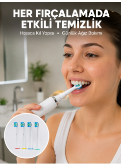 Günlük Ağız Bakımı İçin Nazik Ve Etkili Yedek Başlık Seti Yeni Nesil