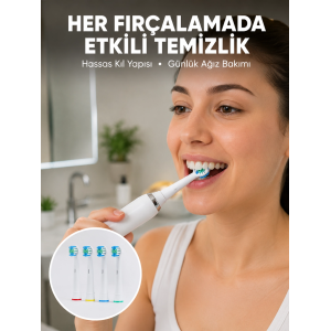 Günlük Ağız Bakımı İçin Nazik Ve Etkili Yedek Başlık Seti Yeni Nesil