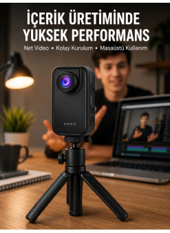 Günlük Kullanıma Uygun Mini Video Kamera Vlog Çekimleri İçin Yeni Nesil