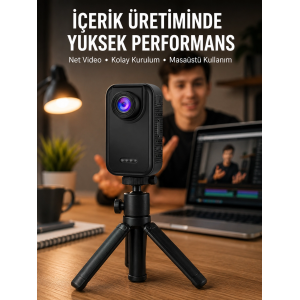 Günlük Kullanıma Uygun Mini Video Kamera Vlog Çekimleri İçin Yeni Nesil