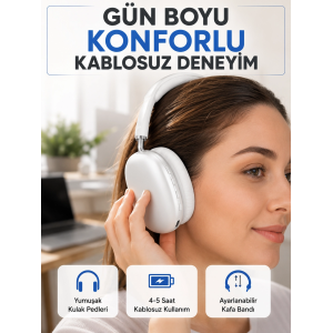 Gürültü Azaltmalı Bluetooth Kulaklık | 5 Saat Kesintisiz Müzik Yeni Nesil