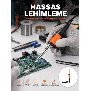 Güvenli Kullanım Sağlayan Isı Yalıtımlı Lehimleme Kalemi