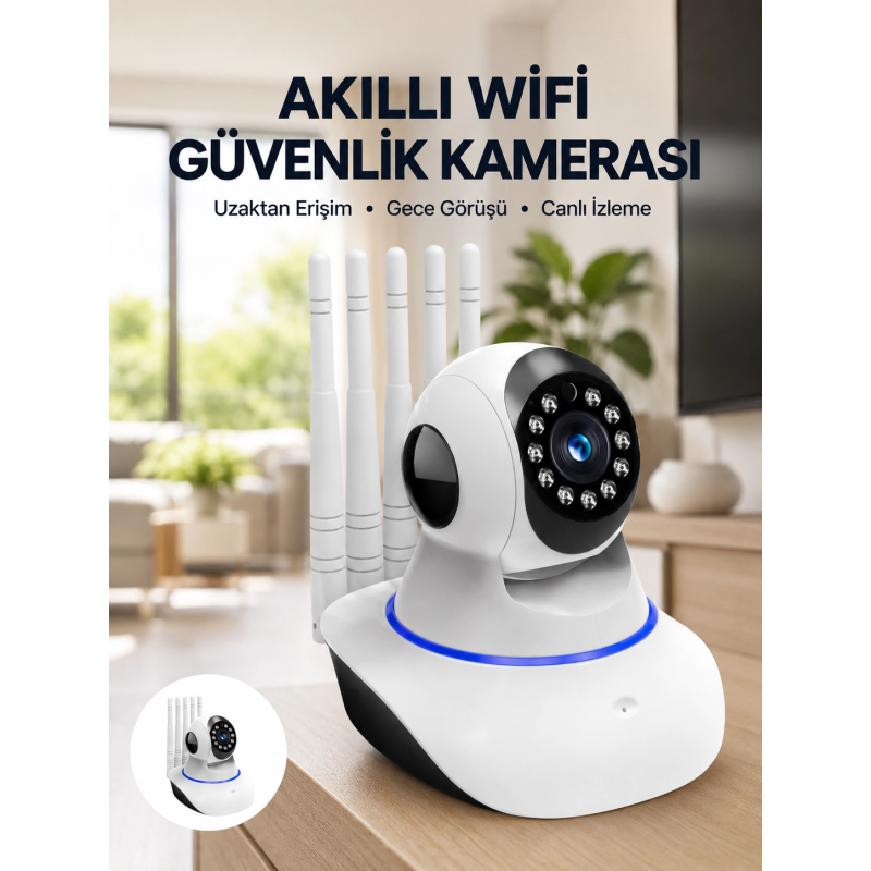Güvenlik Kamerası Antenli Gece Görüşlü Sensörlü Harekete Duyarlı Yeni Nesil Güvenlik Kamerası Antenli Gece Görüşlü Sensörlü Harekete Duyarlı Yeni Nesil