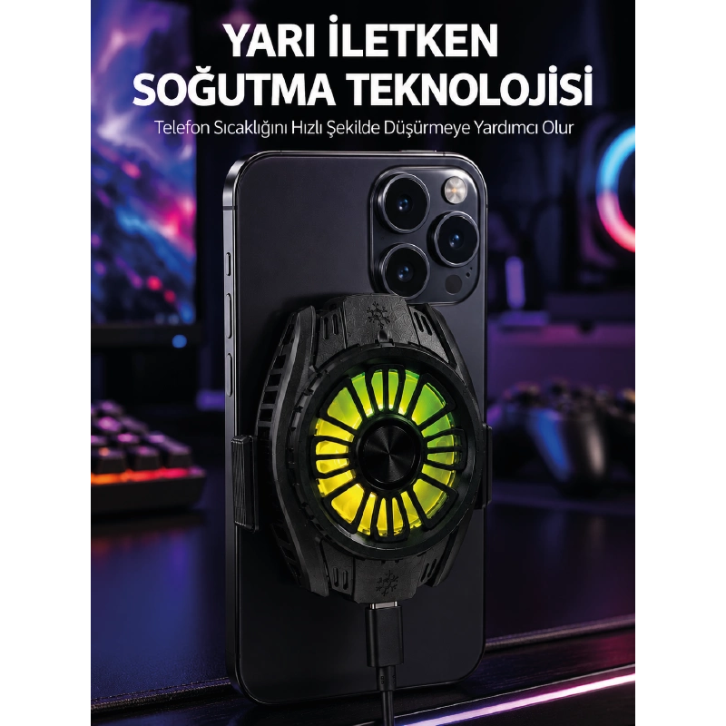 Hafif Tasarımlı Hızlı Soğutma Sağlayan Telefon Soğutucu Hafif Tasarımlı Hızlı Soğutma Sağlayan Telefon Soğutucu