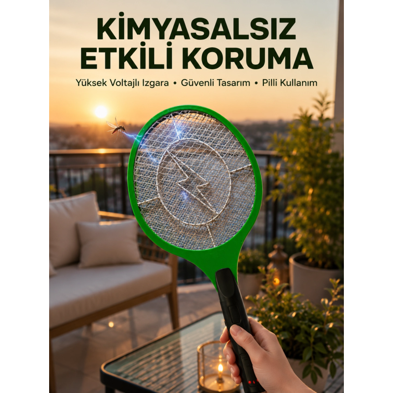 Hafif Ve Ergonomik Elektronik Böcek Öldürücü – Güvenlik Koruması İle Pil Kontrollü Hafif Ve Ergonomik Elektronik Böcek Öldürücü – Güvenlik Koruması İle Pil Kontrollü