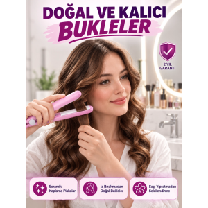 Hafif Ve Taşınabilir Seramik Kısa Saç Maşası – Seyahate Uygun Ergonomik Ve Güvenli Tasarım Yeni Nesil