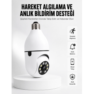 Hareket Algılamalı Kablosuz Akıllı Ev Güvenlik Kamerası Yeni Nesil