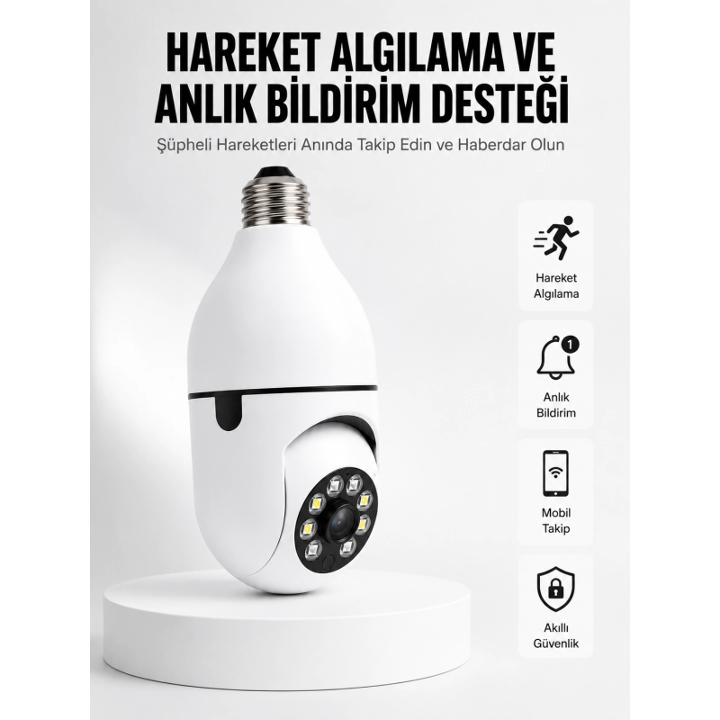 Hareket Algılamalı Kablosuz Akıllı Ev Güvenlik Kamerası Yeni Nesil Hareket Algılamalı Kablosuz Akıllı Ev Güvenlik Kamerası Yeni Nesil