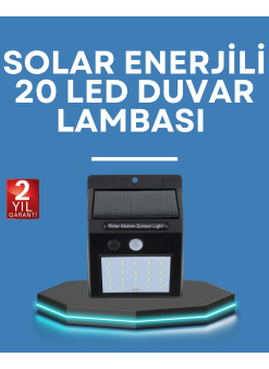 Hareket Algılamalı Solar Led Güvenlik Lambası