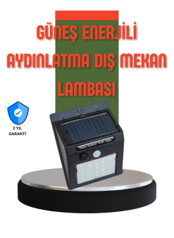 Hareket Sensörlü Güneş Enerjili Dış Mekan Led Lamba 100/144 Led