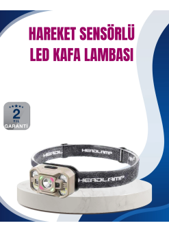 Hareket Sensörlü Led Far 45 Derece Ayarlı Şarj Edilebilir
