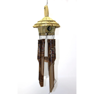 Hasır Kuş Yuvalı Bambu Çan 3dıarta-13