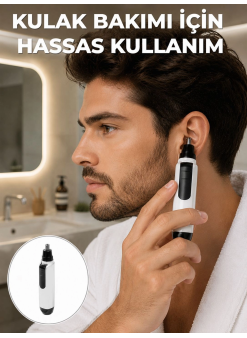 Hassas 3d Bıçaklı Kulak Ve Burun Tıraş Makinesi Yeni Nesil