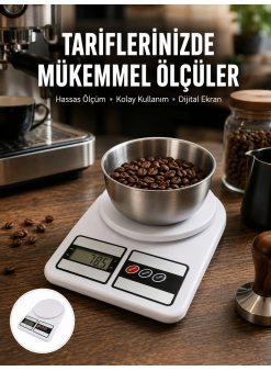 Hassas Ölçüm İçin Dijital Mutfak Tartısı – 10 Kg Kapasiteli Yeni Nesil