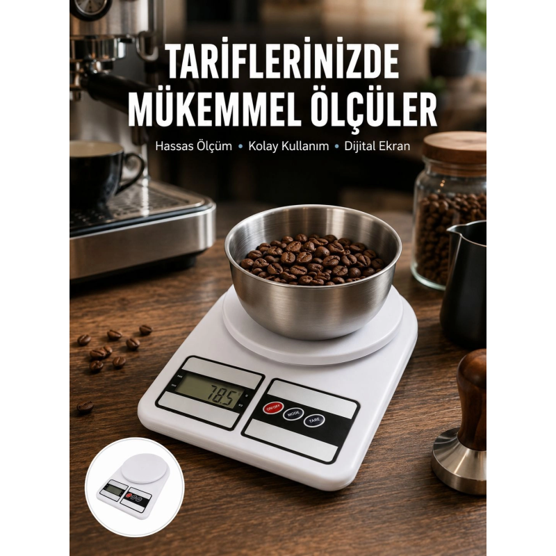 Hassas Ölçüm İçin Dijital Mutfak Tartısı – 10 Kg Kapasiteli Yeni Nesil Hassas Ölçüm İçin Dijital Mutfak Tartısı – 10 Kg Kapasiteli Yeni Nesil