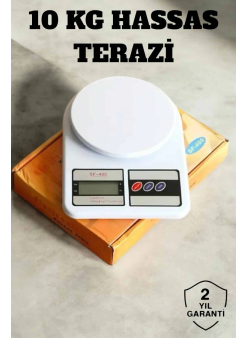 Hassas Terazi 10 Kg Kapasiteli, Yüksek Hassasiyetli Dijital Mutfak Tartısı