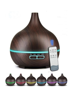 Hava Nemlendirici 7 Led Işıklı Aromatik Oda Kokusu 550 Ml Kahve Aroma Difüzörü Buhar Makinası