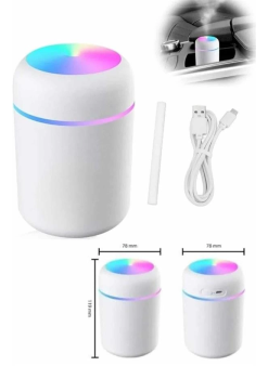 Hava Nemlendirici Buhar Makinesi Led Işıklı Usb Dekoratif Nemlendirici