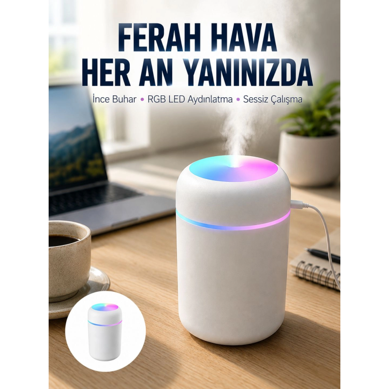 Hava Nemlendirici Buhar Makinesi Led Işıklı Usb Dekoratif Nemlendirici Yeni Nesil Hava Nemlendirici Buhar Makinesi Led Işıklı Usb Dekoratif Nemlendirici Yeni Nesil
