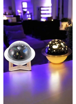 Hava Nemlendirici Masa Ve Gece Lambası Usb Projeksiyon Aromaterapi