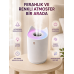 Hava Nemlendirici Ultrasonik Aroma Difüzör 7 Renk Led Işıklı Gece Lambası Hava Nemlendirici Ultrasonik Aroma Difüzör 7 Renk Led Işıklı Gece Lambası