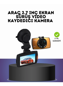 Hd Araç Kamerası 2.7 İnç Ekran G Sensor Destekli