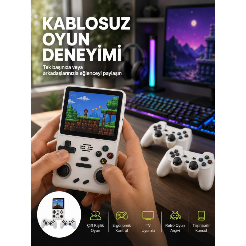 Hdmı Destekli Kablosuz Oyun Konsolu 10.000 Oyun Yeni Nesil Hdmı Destekli Kablosuz Oyun Konsolu 10.000 Oyun Yeni Nesil