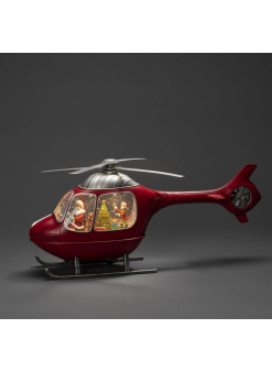 Helikopter Tasarımlı Işıklı Müzikli Kar Küresi Aalk1826