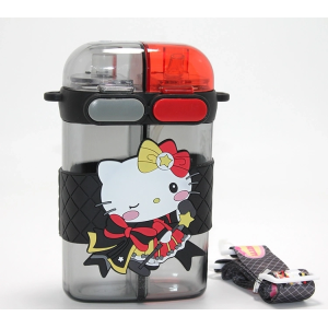 Hello Kitty Figürlü Çift Bölmeli Matara Suluk Alk4716