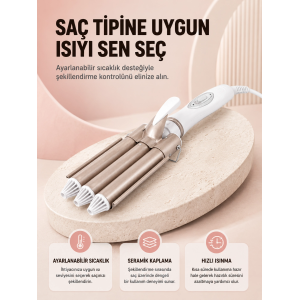 Her Saç Tipine Uygun, Hızlı Isınan Bukle Yapıcı – Evde Kuaför Kalitesinde Sonuç Yeni Nesil