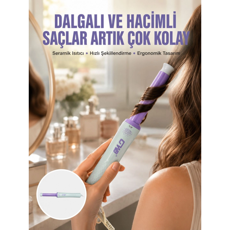 Hızlı Isınan, Kompakt Ve Güvenli – Tüm Saç Tiplerine Uygun Kıvırma Cihazı Yeni Nesil Hızlı Isınan, Kompakt Ve Güvenli – Tüm Saç Tiplerine Uygun Kıvırma Cihazı Yeni Nesil