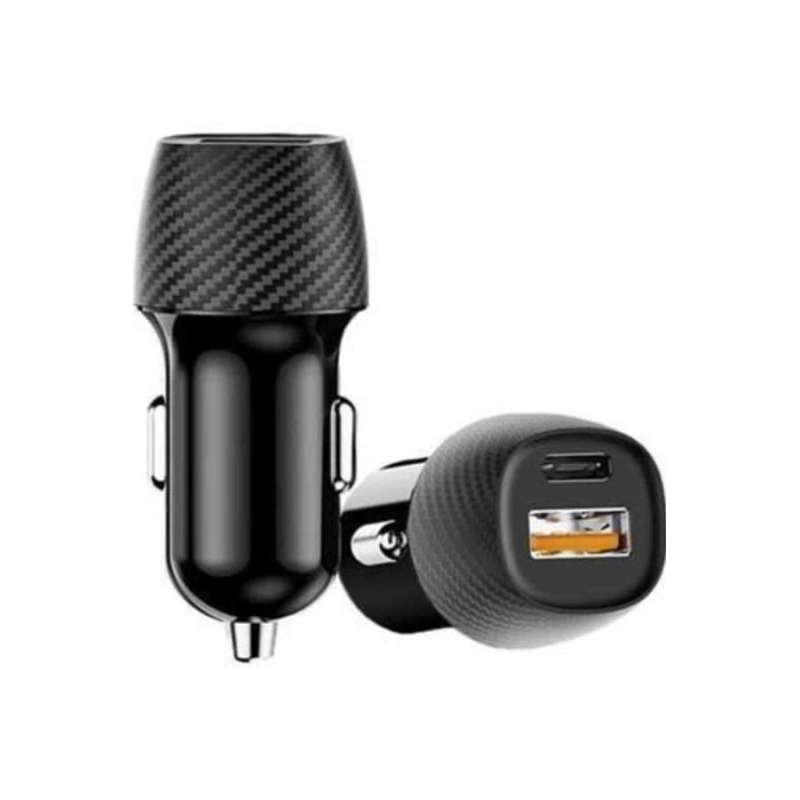 Hızlı Oto Şarj Cihazı 38w Çift Girişli Hızlı Şarj Oto Çakmaklık Type-c