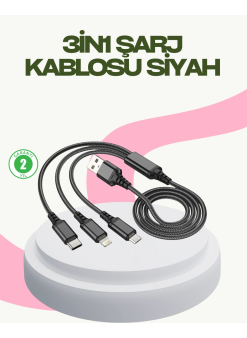 Hızlı Şarj Destekli Çoklu Şarj Kablosu – Seyahat Ve Günlük Kullanım